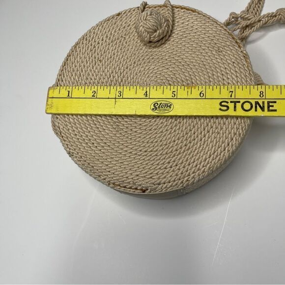 Zara Round Rope Woven Crossbody Bag with Magnetic Closure - Picture 5 of 9